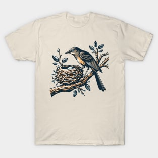 A bird with its nest T-Shirt